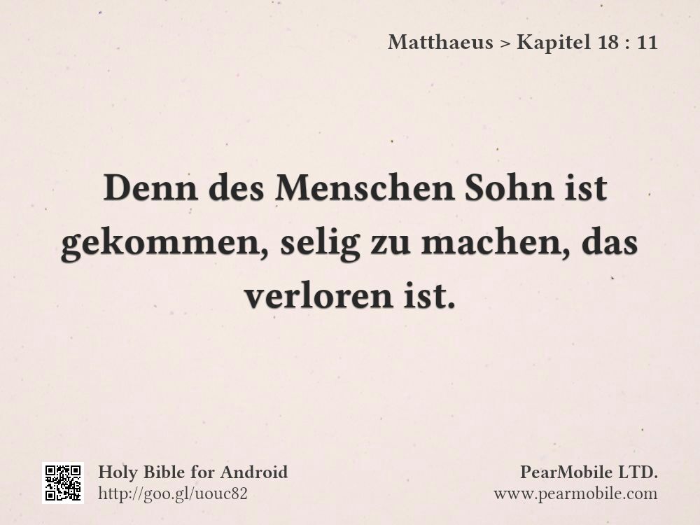 Matthaeus, Kapitel 18:11